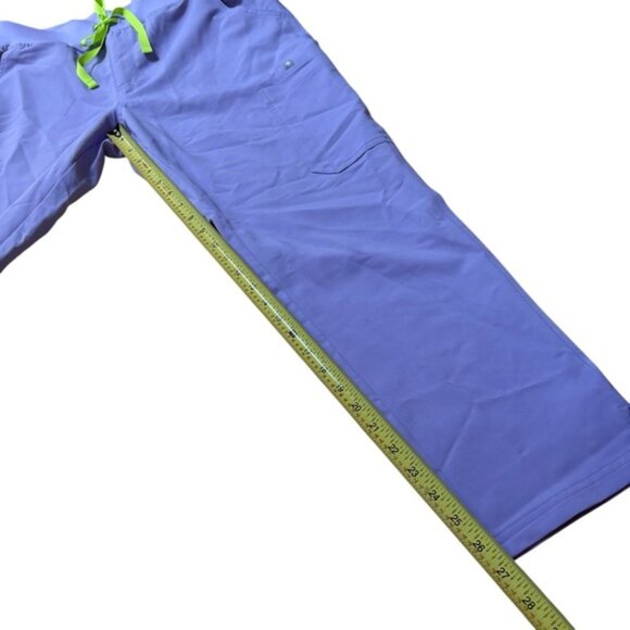 Figs Purple High Waisted Yola Petite Yoga Pants Size Large New with tags - Picture 4 of 7